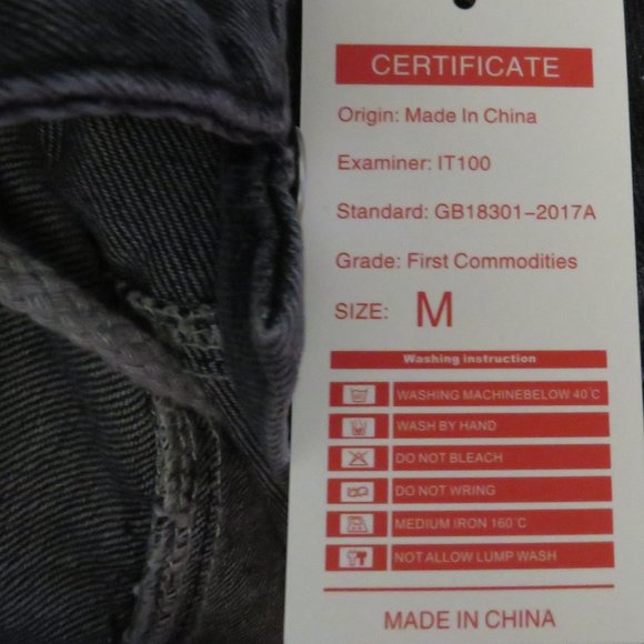 Men's Detachable Hood Layered Look Gray Denim Jean Jacket Size Medium - Picture 8 of 12